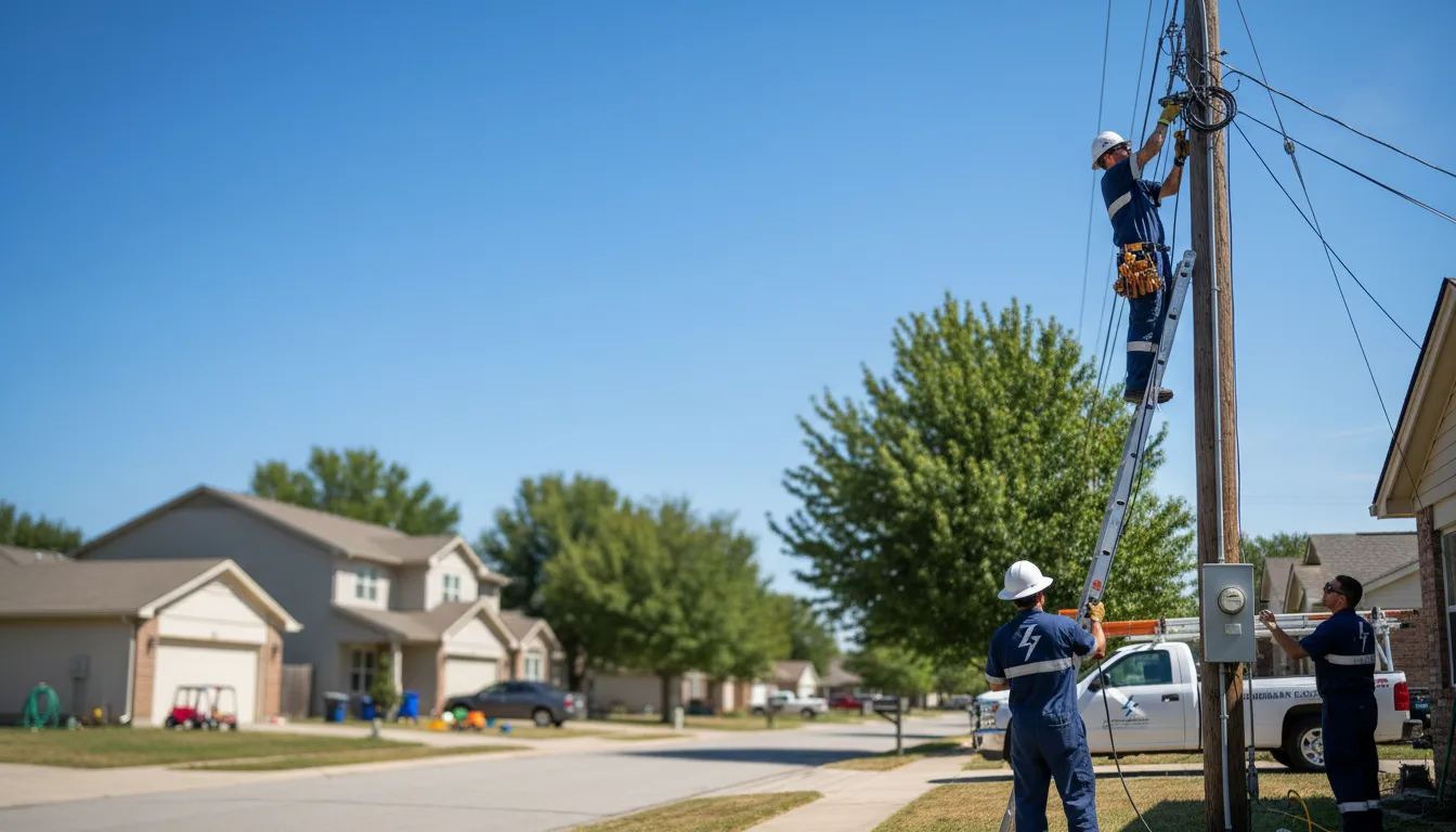 Residential electrician providing installation services in Finlayson, MN